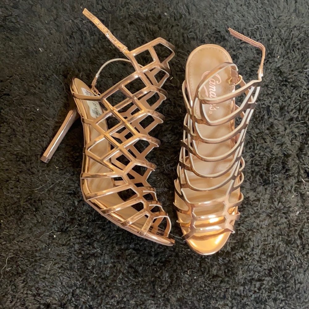 Rose gold heels